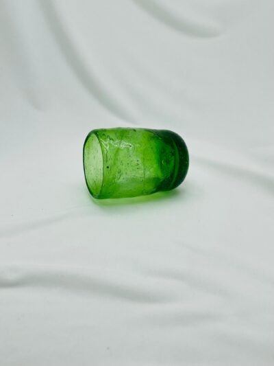 Handmade green shot glass | Set of six - Image 2