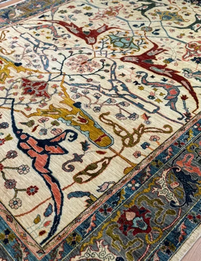 Mughal Cream Rug – 249 × 164 cm - Image 2
