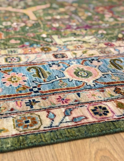 Mughal Emerald Rug – 204 × 156 cm - Image 2