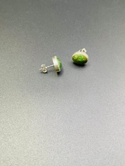 Chrysocolla (Bamiyan Turquoise) Earrings - Image 2