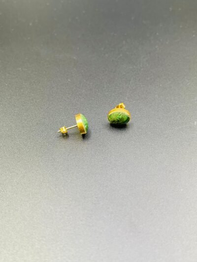 Chrysocolla (Bamiyan Turquoise) Earrings - Image 2