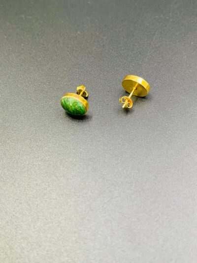 Chrysocolla (Bamiyan Turquoise) Earrings - Image 3