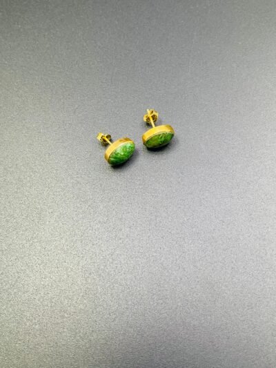 Chrysocolla (Bamiyan Turquoise) Earrings - Image 4