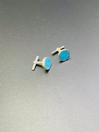 Genuine Turquoise Cufflinks - Image 3