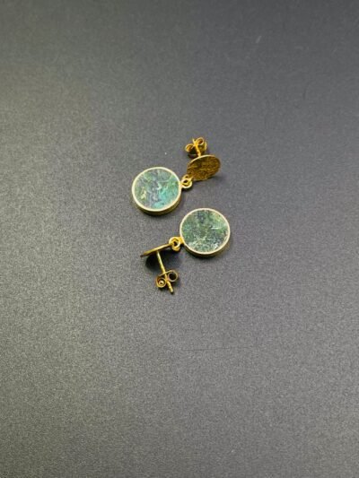 Bamiyan Turquoise / Chrysocolla Earrings - Image 3