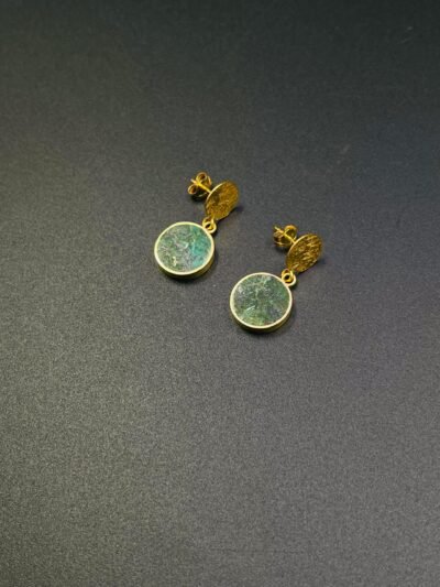 Bamiyan Turquoise / Chrysocolla Earrings