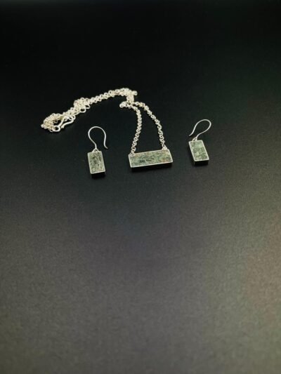 Bamiyan Turquoise / Chrysocolla Earrings - Image 3