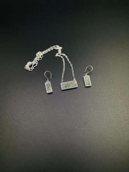 Bamiyan Turquoise / Chrysocolla Earrings